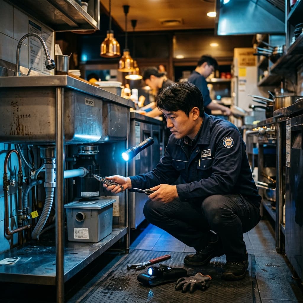 식당 주방 누수