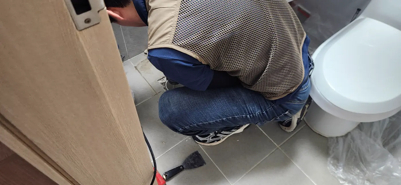 부평 헬스장누수 누수탐지 현장 참고 사진